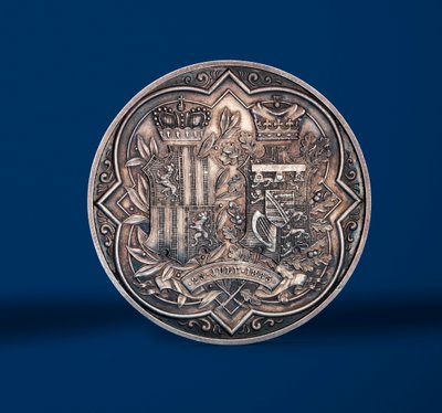 Medal Commemorating the Marriage of Princess Beatrice and Prince Henry of Battenberg, 1885 by Allan Wyon